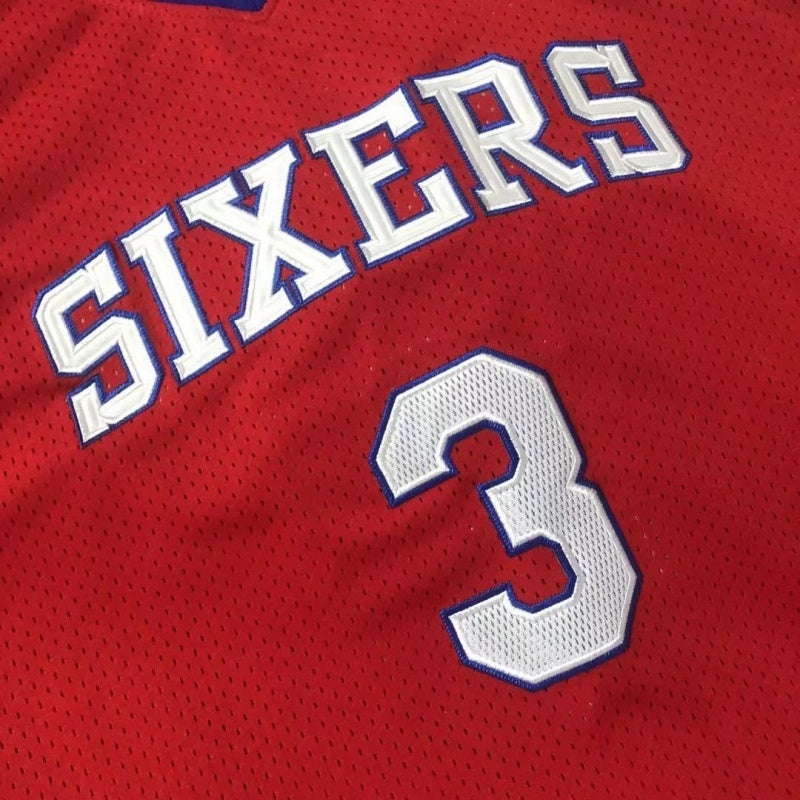 philadelphia 76ers #3 allen iverson mitchellness Iverson 02-03 76 Retro mn Collaboration Embroidered Jersey Style 7 basketball jersey product view 1