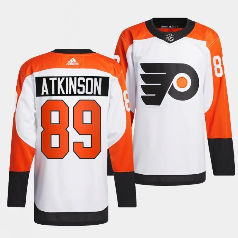 philadelphia flyers #89 cam atkinson 2023-24 authentic white jersey Hockey Jersey hockey jersey product view 1