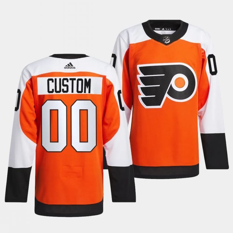 philadelphia flyers custom 2023-24 authentic burnt orange home jersey Hockey Jersey hockey jersey product view 1