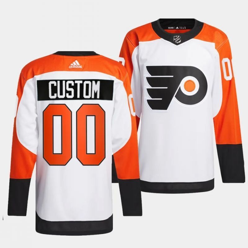 philadelphia flyers custom 2023-24 authentic white jersey Hockey Jersey hockey jersey product view 1