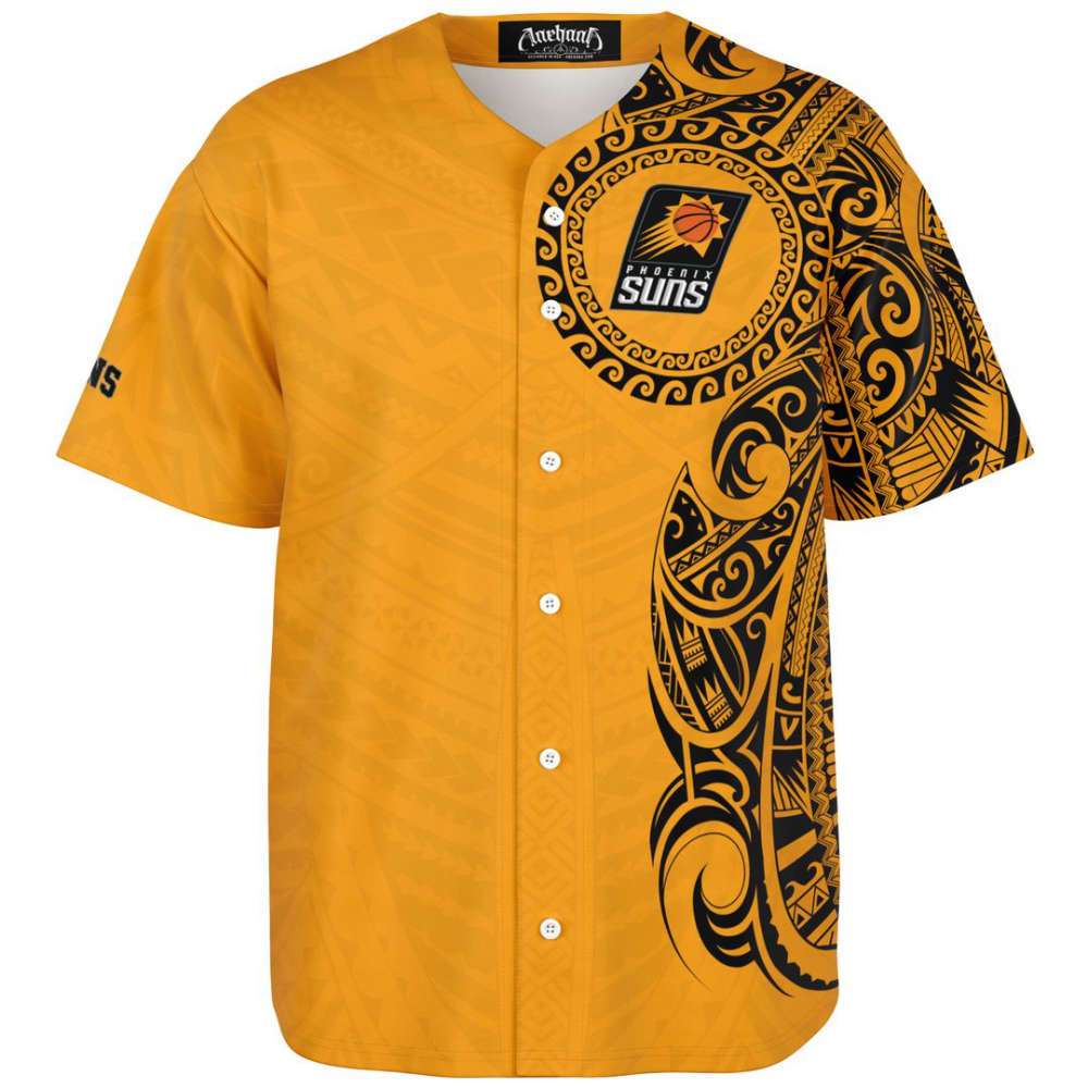 Phoenix Suns Baseball Jersey For Fans BJ0062 - lylyprint.com baseball jersey product view 2