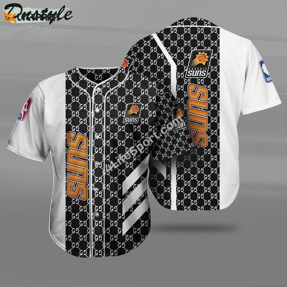 Phoenix Suns Baseball Jersey For Fans Gift for Men Dad - lylyprint.com baseball jersey product view 1