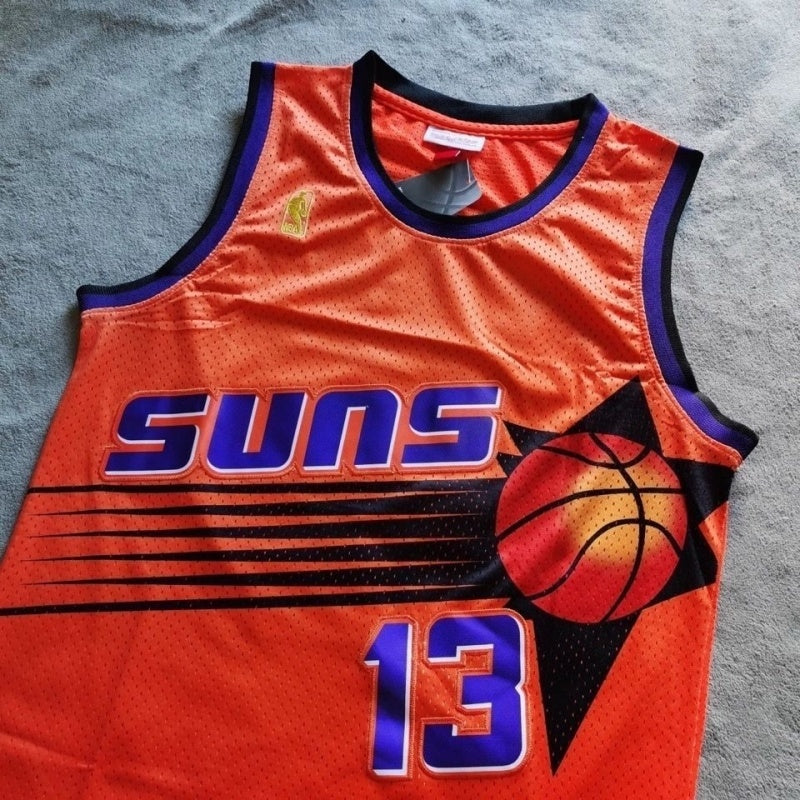 phoenix suns #13 nash orange jersey Style 1 Basketball Jersey basketball jersey product view 1