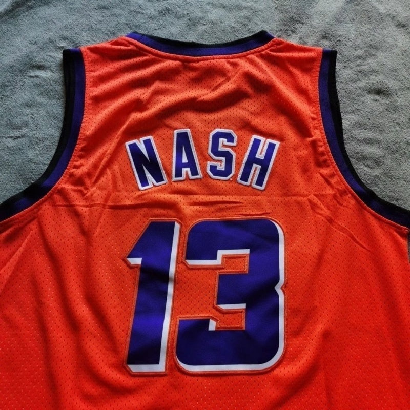 phoenix suns #13 nash orange jersey Style 6 Basketball Jersey basketball jersey product view 1