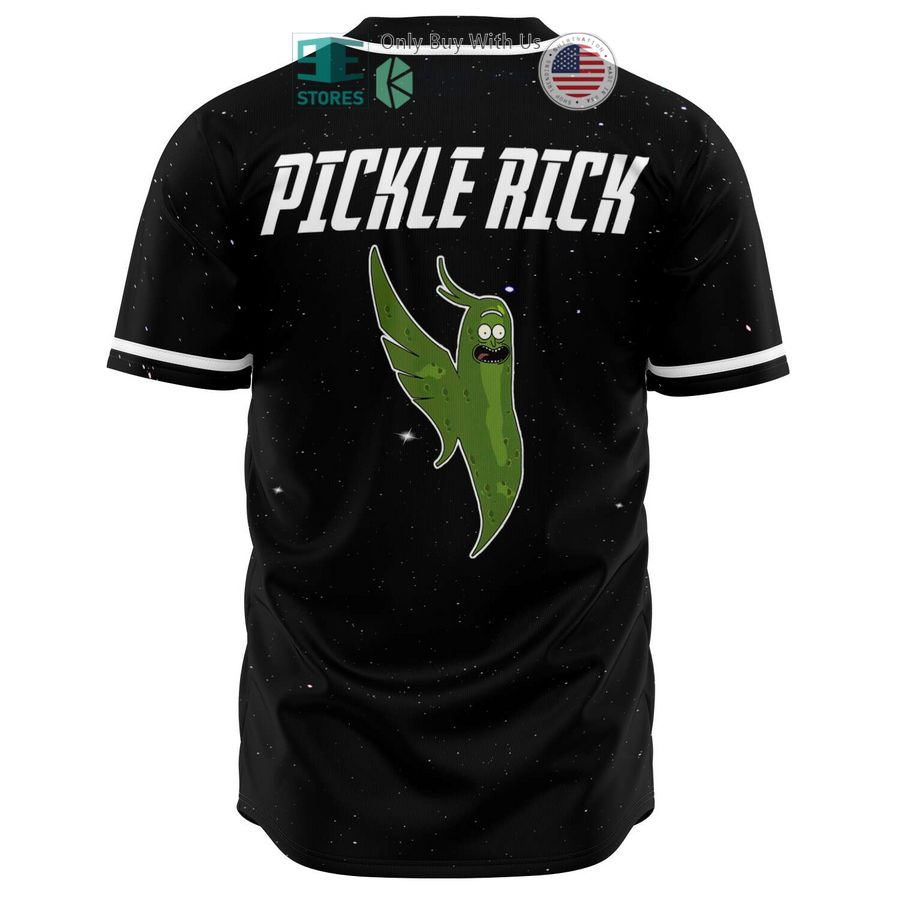 BEST Pickle Rick black Baseball Jersey baseball jersey product view 1