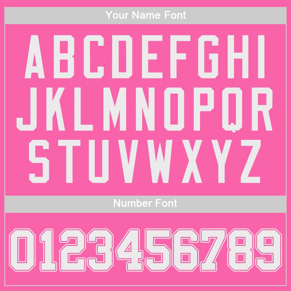 Custom Pink White Authentic Baseball Jersey baseball jersey product view 4