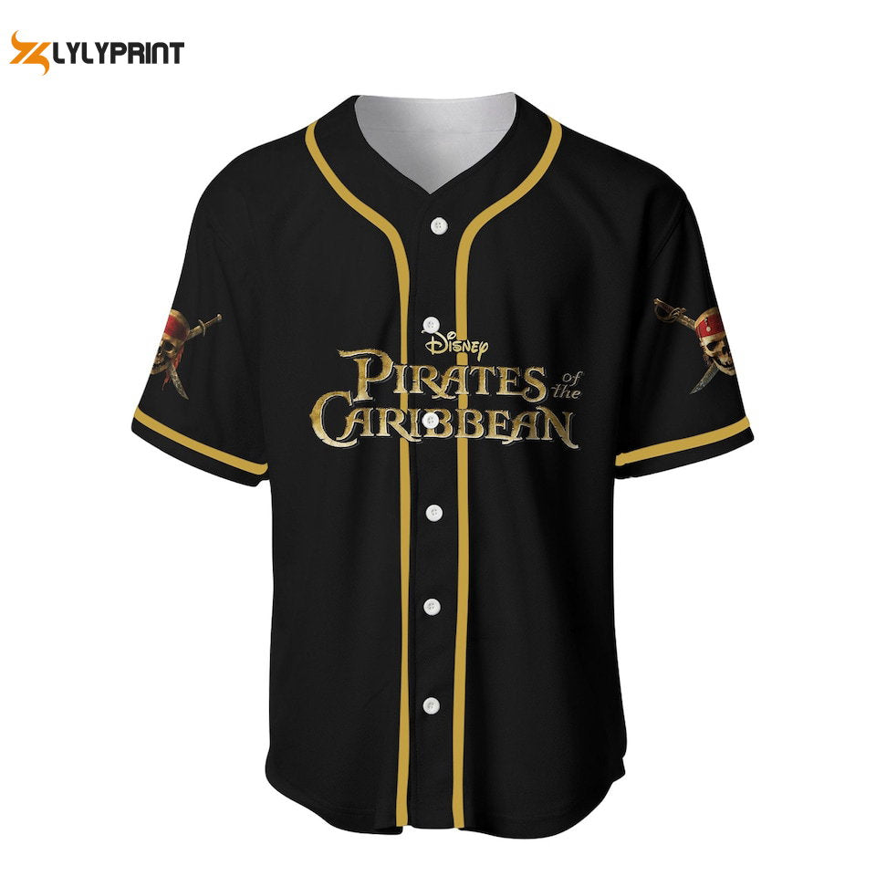 Pirates of the Caribbean Skull Johnny Depp Baseball Jersey - lylyprint.com baseball jersey product view 2