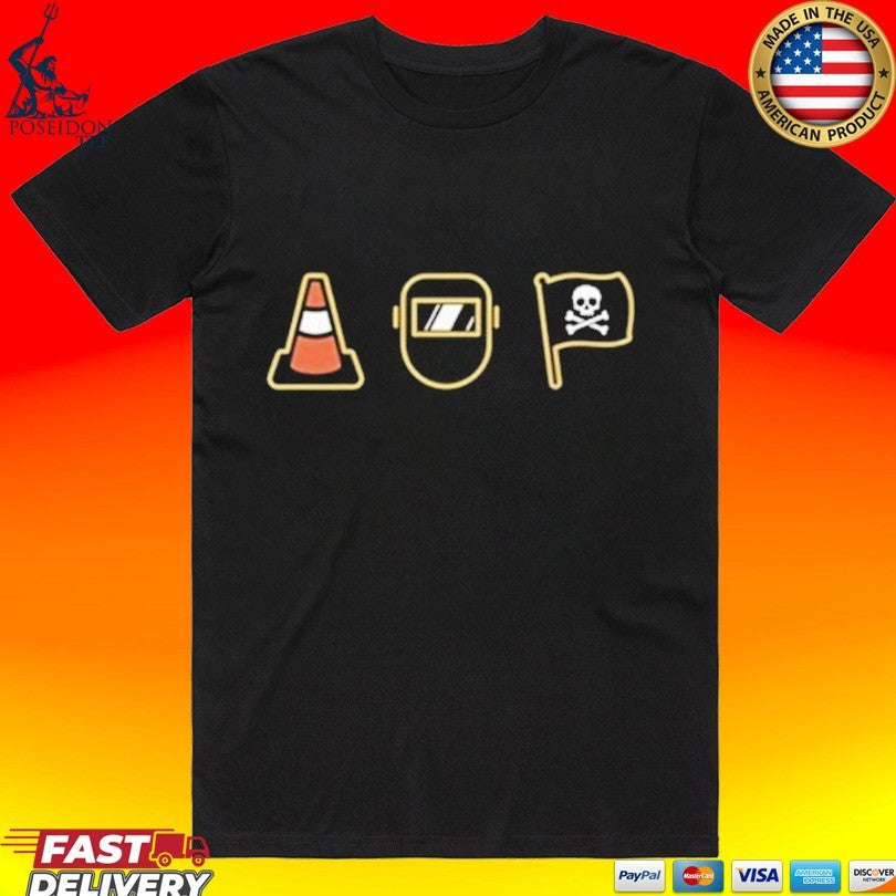 Pirates Traffic Cone 3 Icons 2026 T-shirt Unisex T-shirt, Sweatshirt, Hoodie, Long Sleeve Tee - T-Shirt, Sweatshirt, Hoodie