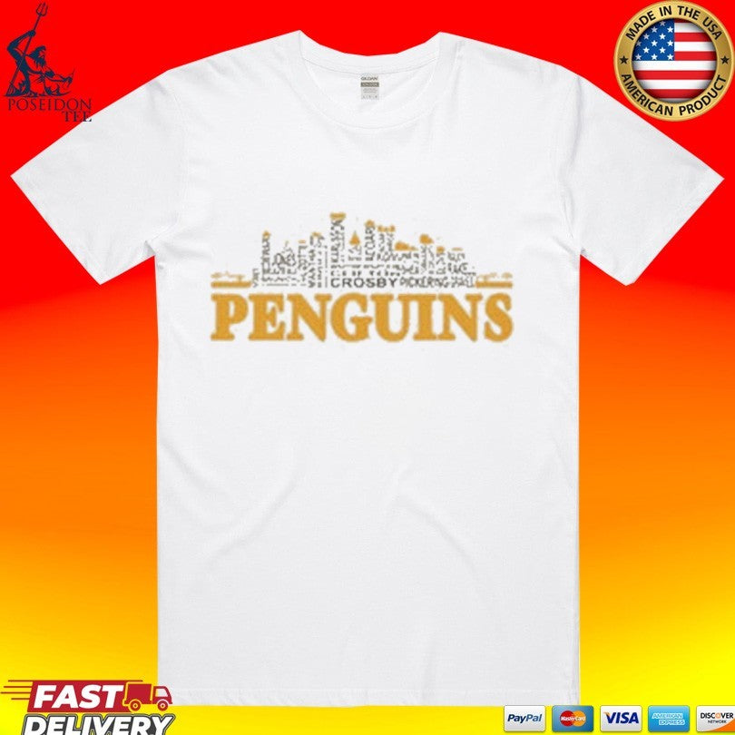 Pittsburgh Penguins City Roster T-shirt Unisex T-shirt, Sweatshirt, Hoodie, Long Sleeve Tee - T-Shirt, Sweatshirt, Hoodie