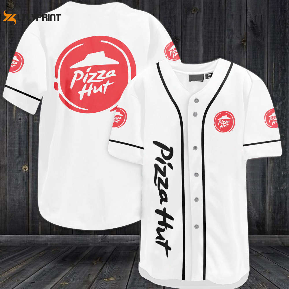 Pizza Hut Baseball Jersey - lylyprint.com baseball jersey product view 1