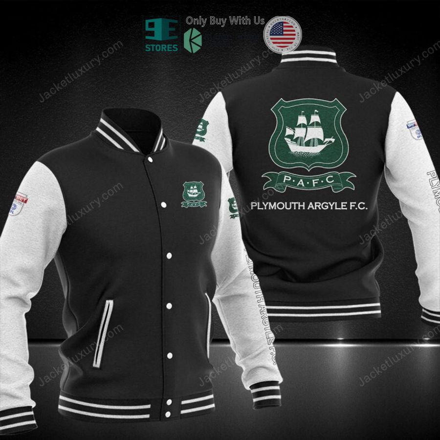 BEST Plymouth Argyle F.C Baseball Jacket baseball jersey product view 1