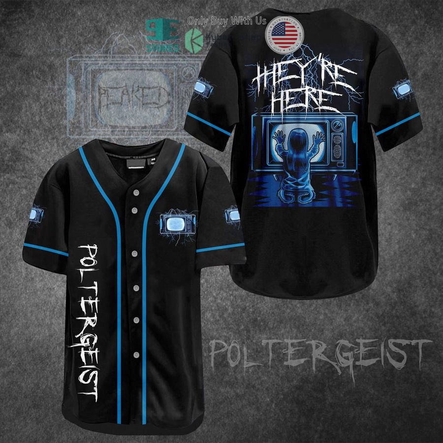 BEST Pol Tergeist They're Here Baseball Jersey baseball jersey product view 1