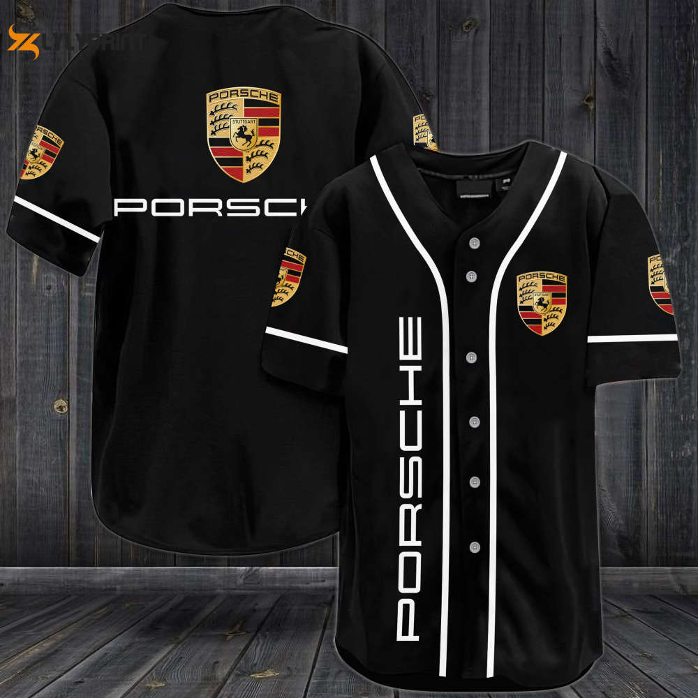 Porsche Baseball Jersey - Gift for Men Women - lylyprint.com baseball jersey product view 1