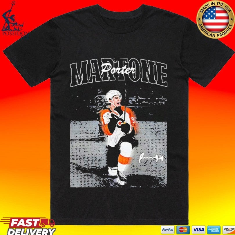 Porter Martone Philadelphia Hockey T-shirt Unisex T-shirt, Sweatshirt, Hoodie, Long Sleeve Tee - T-Shirt, Sweatshirt, Hoodie