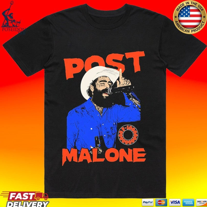 Post Malone Western Singer T-shirt Unisex T-shirt, Sweatshirt, Hoodie, Long Sleeve Tee - T-Shirt, Sweatshirt, Hoodie