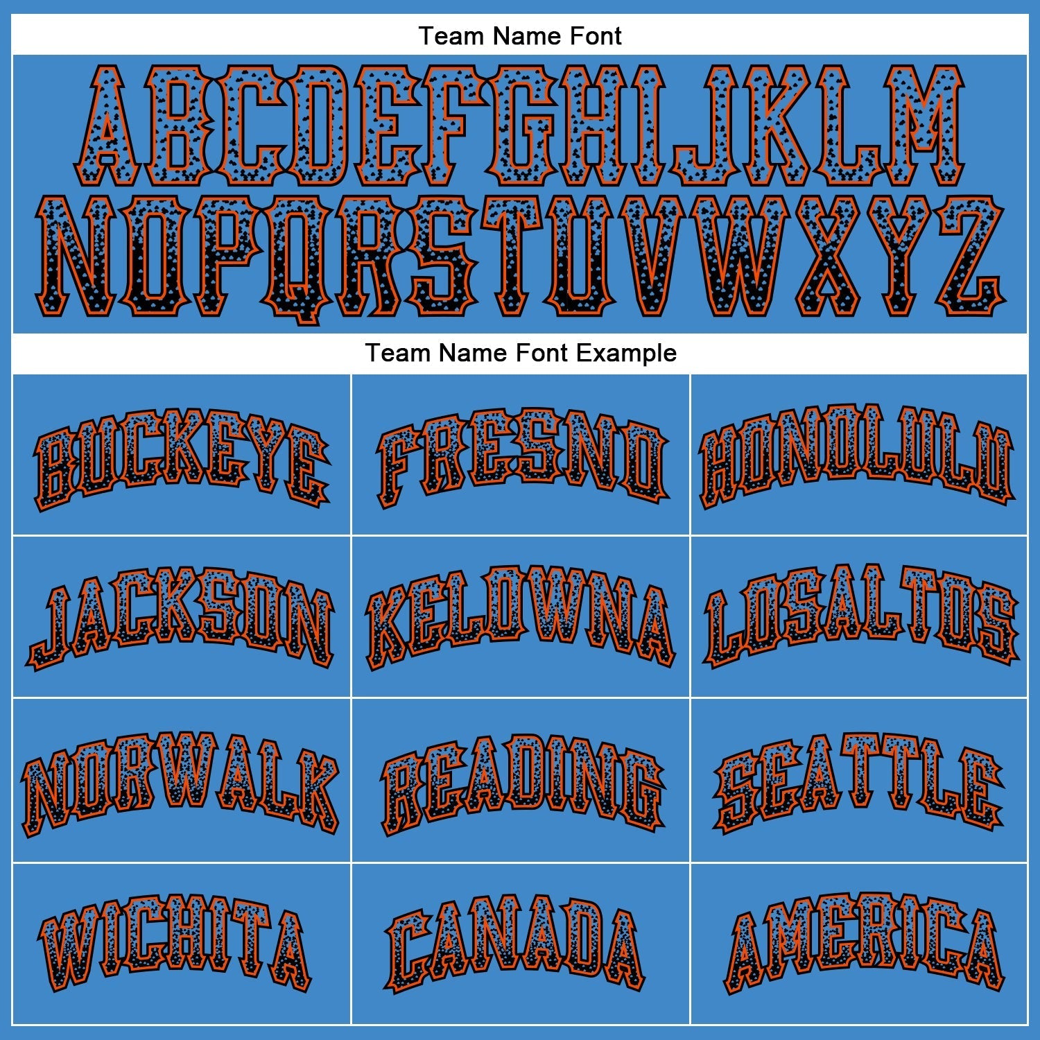 Custom Powder Blue Black-Orange Authentic Drift Fashion Baseball Jersey baseball jersey product view 4