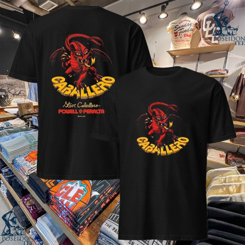 Powell Peralta Steve Caballero Bones Brigade T-shirt Unisex T-shirt, Sweatshirt, Hoodie, Long Sleeve Tee - T-Shirt, Sweatshirt, Hoodie