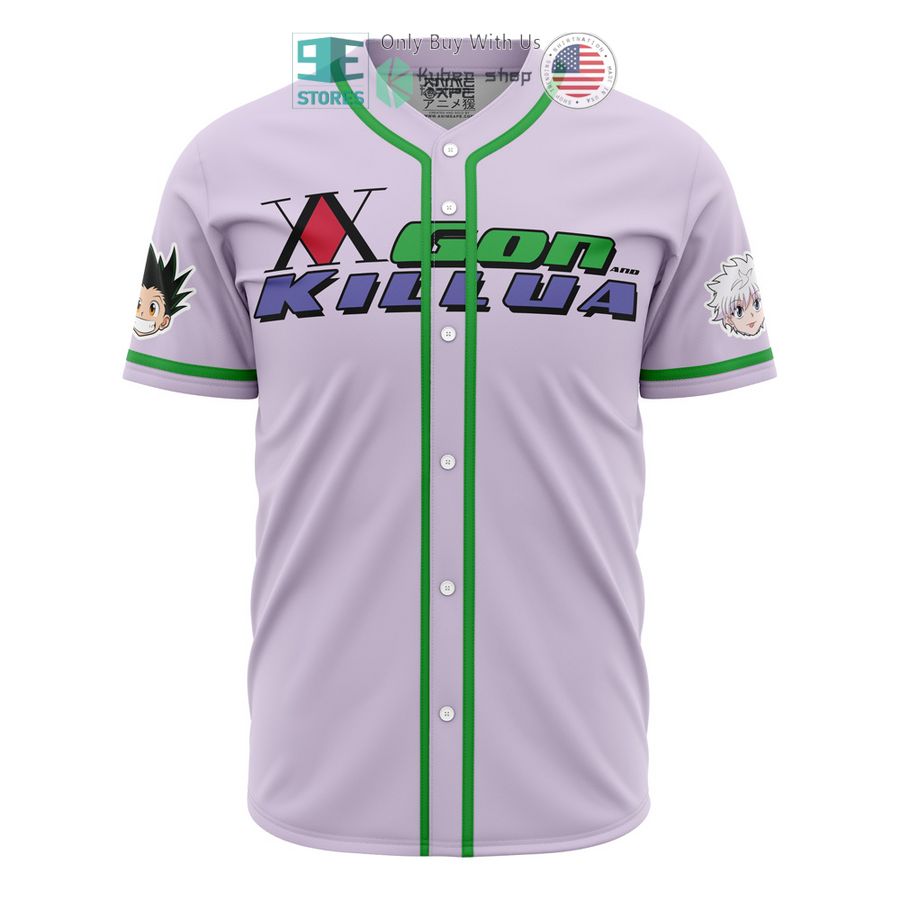 BEST Power Duo Gon & Killua Hunter X Hunter Baseball Jersey baseball jersey product view 1