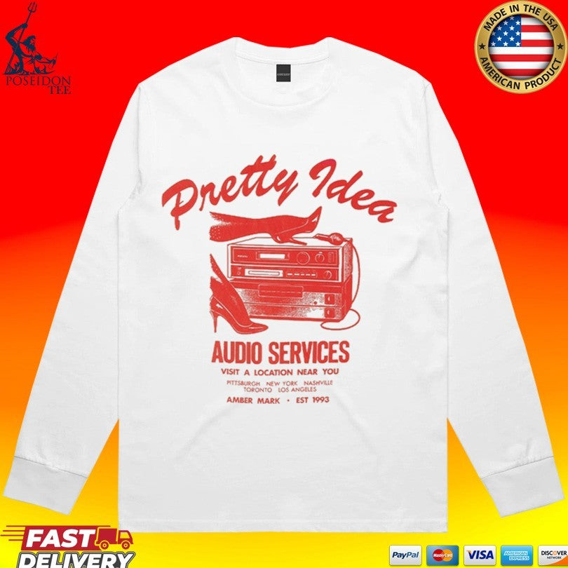 Pretty Idea Audio Services Visit A Location Near You - Adult & Kids T-Shirts, Sweatshirts & Hoodies apparel design preview 4