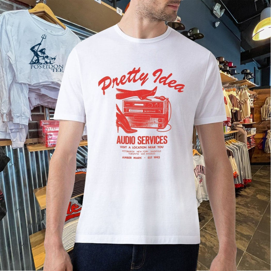 Pretty Idea Audio Services Visit A Location Near You - Adult & Kids T-Shirts, Sweatshirts & Hoodies apparel design preview 5