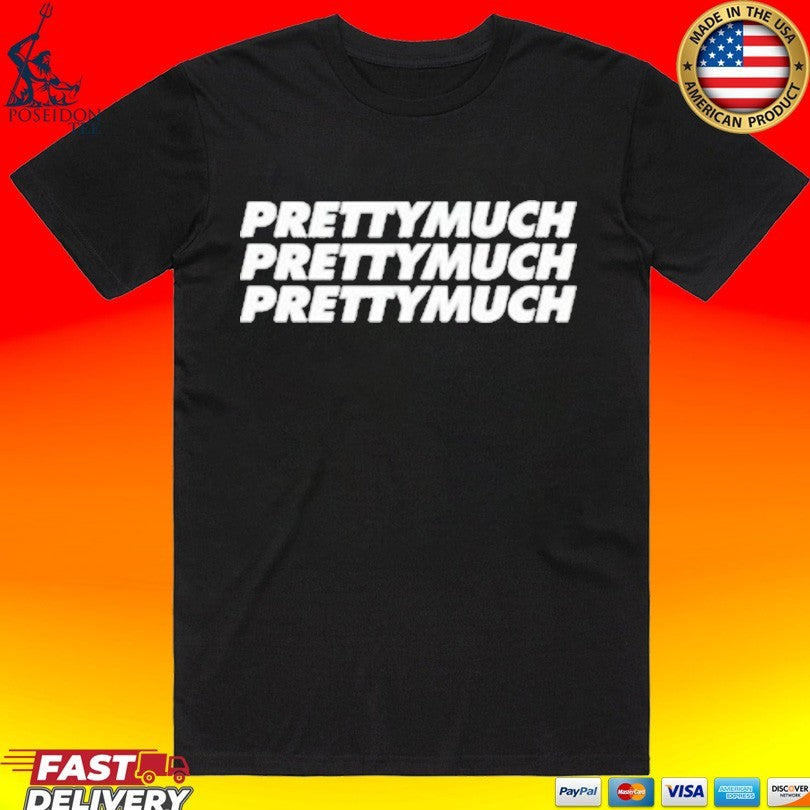 Prettymuch Stacked Logo T-shirt Unisex T-shirt, Sweatshirt, Hoodie, Long Sleeve Tee - T-Shirt, Sweatshirt, Hoodie