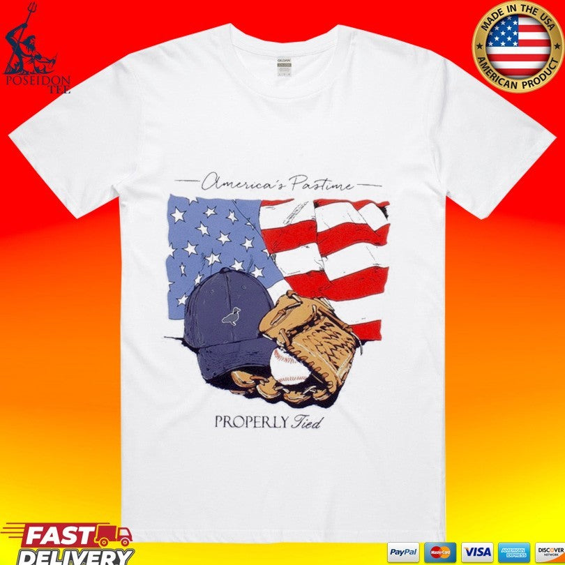Properly Tied Performance Americas Pastime T-shirt Unisex T-shirt, Sweatshirt, Hoodie, Long Sleeve Tee - T-Shirt, Sweatshirt, Hoodie