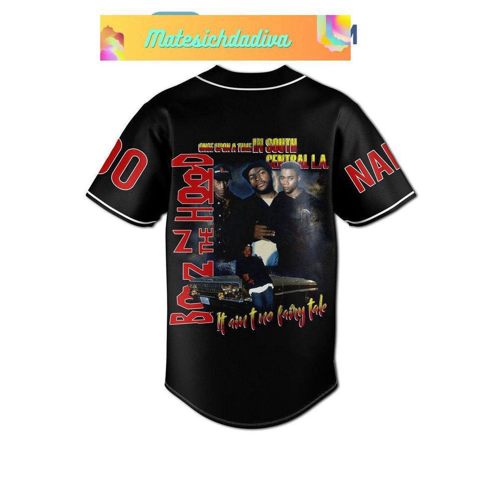 Property Of Boyz N The Hood Baseball Jersey For Men Women - lylyprint.com baseball jersey product view 2