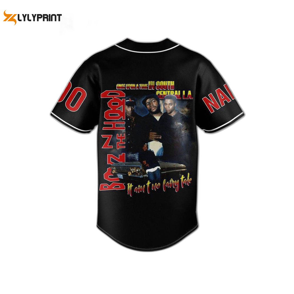 Property Of Boyz N The Hood Baseball Jersey For Men Women - lylyprint.com baseball jersey product view 1