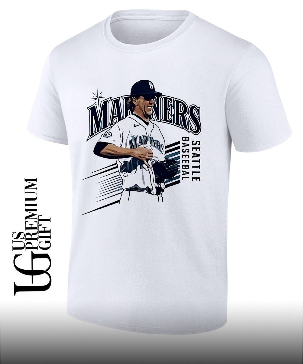 Mariners Logan Gilbert Baseball Pitcher Catches Ball In shirt Unisex T-shirt, Sweatshirt, Hoodie, Long Sleeve Tee - T-Shirt, Sweatshirt, Hoodie