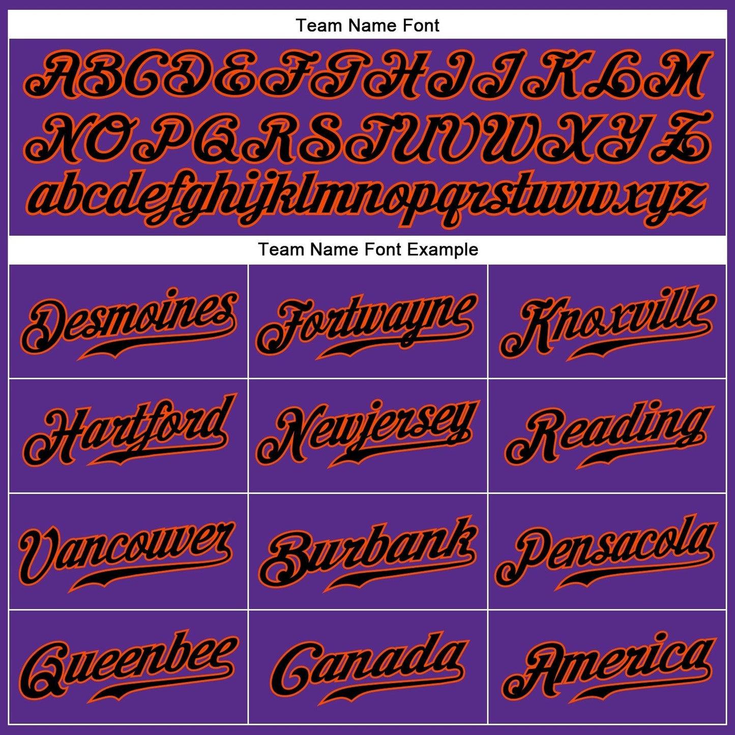 Custom Purple Black Pinstripe Black-Orange Authentic Baseball Jersey baseball jersey product view 4