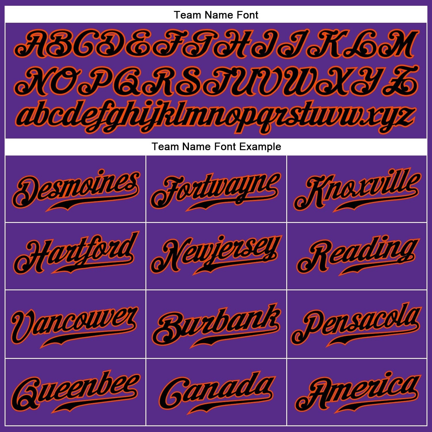 Custom Purple Black Pinstripe Black-Orange Authentic Baseball Jersey baseball jersey product view 4