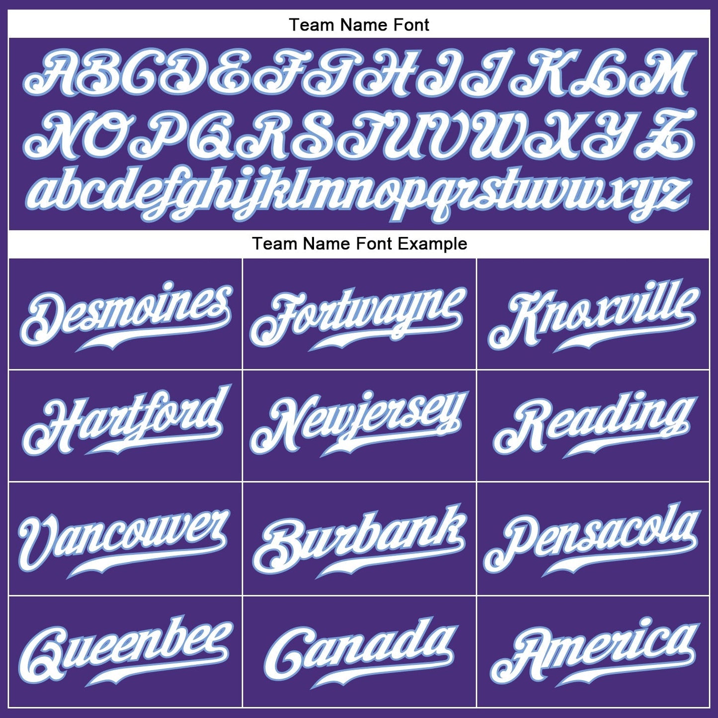 Custom Purple White-Light Blue Authentic Baseball Jersey baseball jersey product view 4
