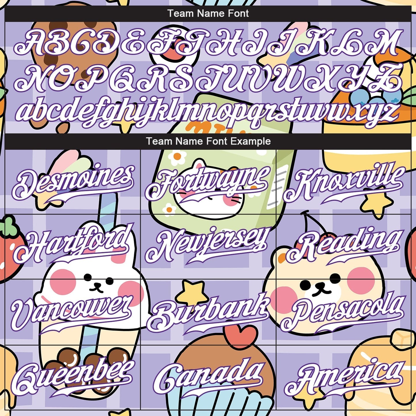 Custom Purple White-Purple 3D Pattern Design Sticker Cartoons Authentic Baseball Jersey baseball jersey product view 4