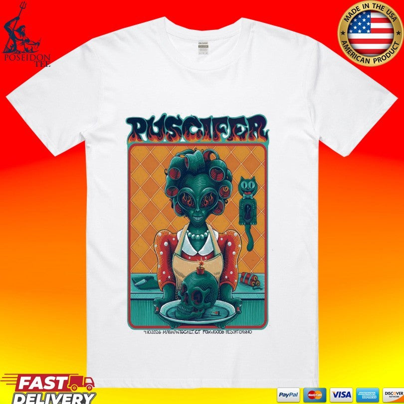 Puscifer Grand Theater At Foxwoods Resorts Casino In Ledyard Ct Apr 10 2026 T-shirt Unisex T-shirt, Sweatshirt, Hoodie, Long Sleeve Tee - T-Shirt, Sweatshirt, Hoodie