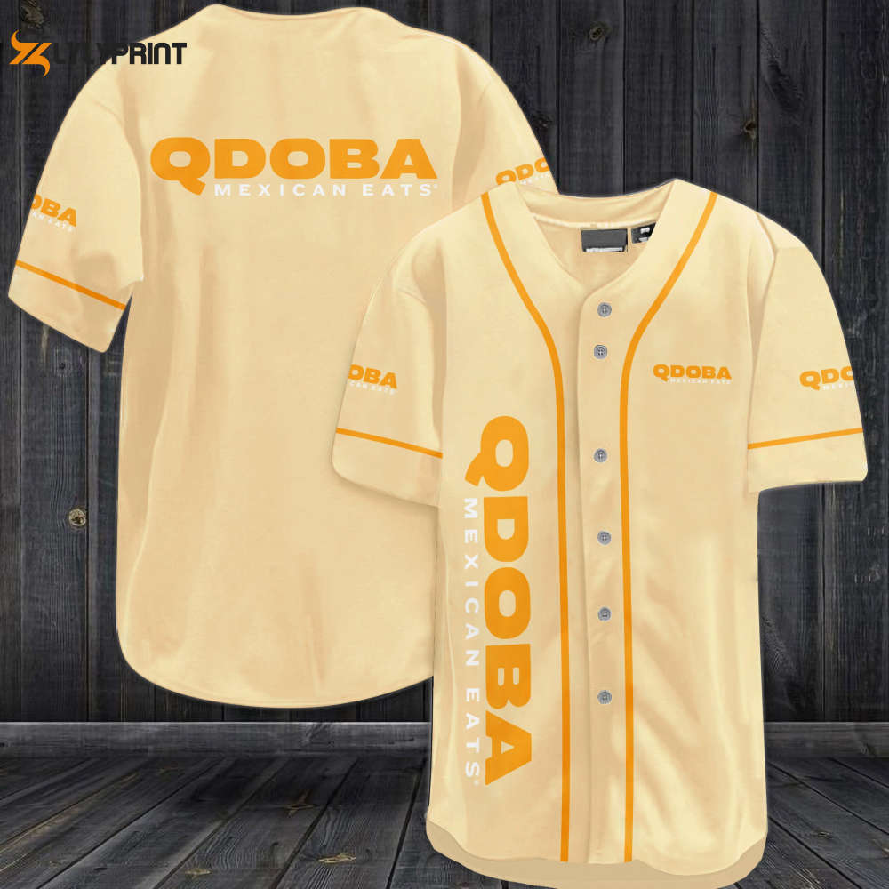 Qdoba Baseball Jersey - lylyprint.com baseball jersey product view 1