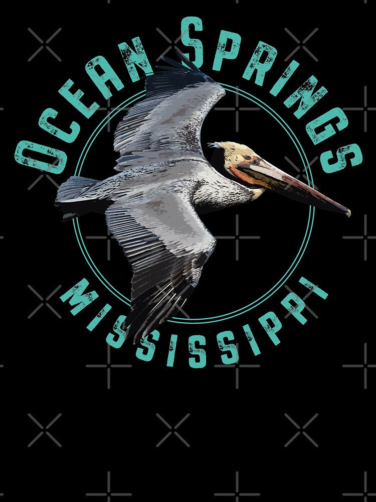 Ocean Springs Mississippi by Futurebeachbum - Adult & Kids T-Shirts, Sweatshirts & Hoodies apparel design preview 3