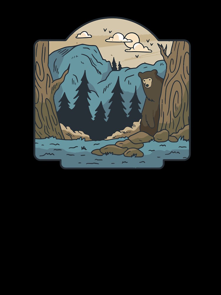 Bear mountain by zaher97 - Adult & Kids T-Shirts, Sweatshirts & Hoodies apparel design preview 3