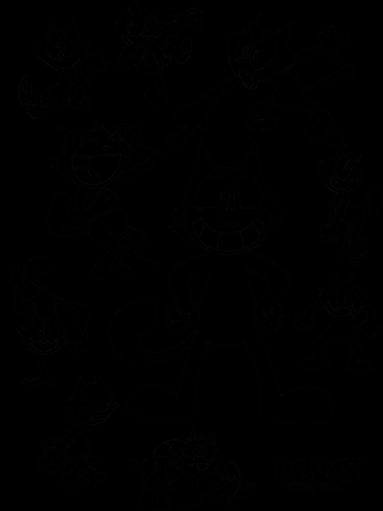 Felix the Cat Graphic 100 Cotton Men's Women's All - Adult & Kids T-Shirts, Sweatshirts & Hoodies apparel design preview 3