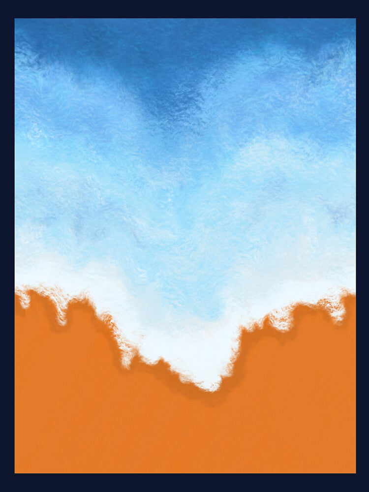 Blue ocean waves by Ayujinar - Adult & Kids T-Shirts, Sweatshirts & Hoodies apparel design preview 3