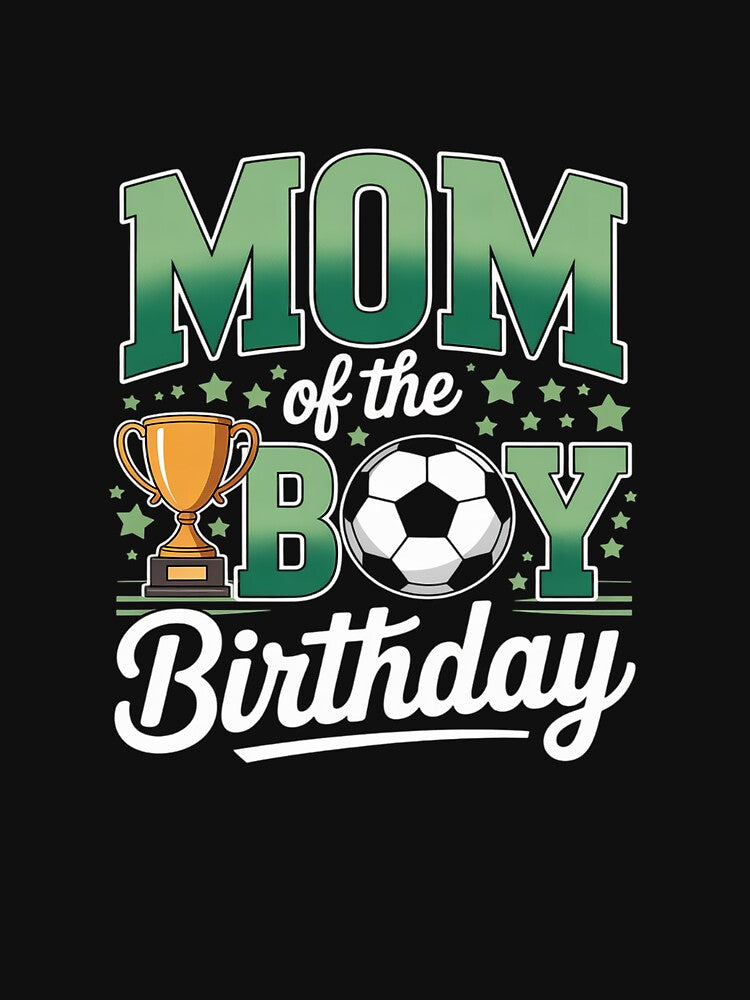 Soccer Mom Birthday Boys Party Family Matching by - Adult & Kids T-Shirts, Sweatshirts & Hoodies apparel design preview 3