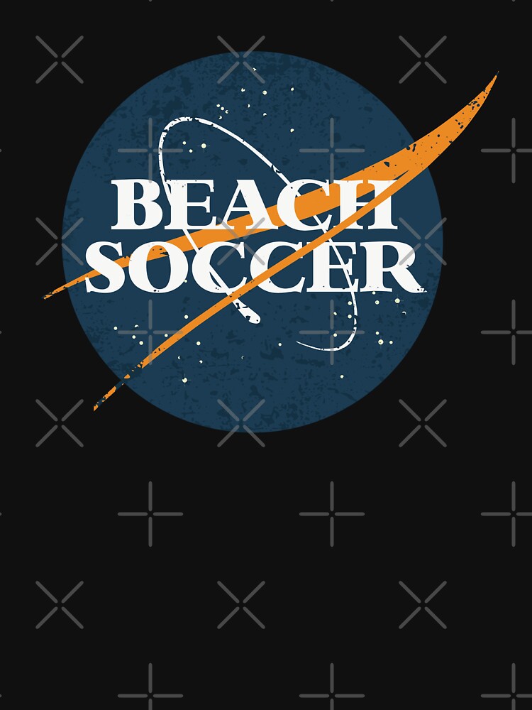 Beach Soccer Space Vintage by orlumbuspirate - Adult & Kids T-Shirts, Sweatshirts & Hoodies apparel design preview 3