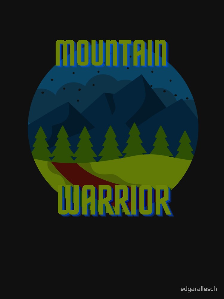 Mountain warrior 01 from bear by edgarallesch - Adult & Kids T-Shirts, Sweatshirts & Hoodies apparel design preview 3