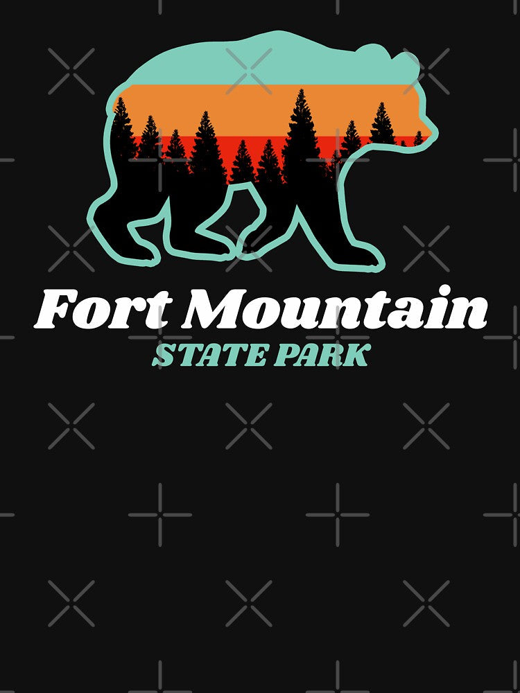 Fort Mountain State Park Georgia Vacation Gift by - Adult & Kids T-Shirts, Sweatshirts & Hoodies apparel design preview 3