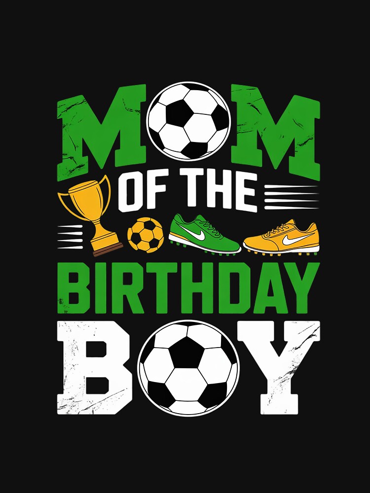 Dad And Mom Of The Birthday Boy Soccer Family by - Adult & Kids T-Shirts, Sweatshirts & Hoodies apparel design preview 3