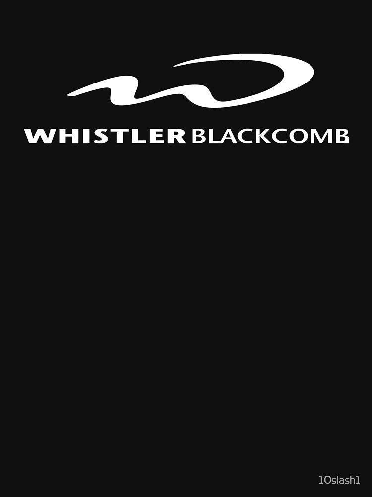 Whistler Blackcomb Resort, Canada White Writing by - Adult & Kids T-Shirts, Sweatshirts & Hoodies apparel design preview 3