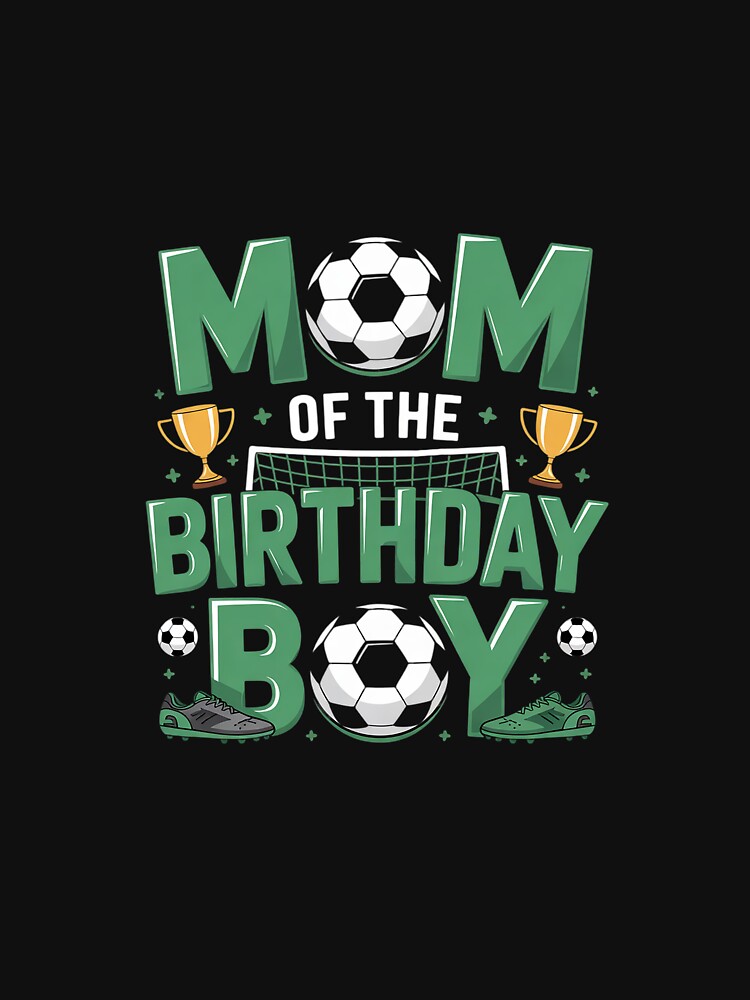Mom And Dad Of The Birthday Boy Soccer Group Family - Adult & Kids T-Shirts, Sweatshirts & Hoodies apparel design preview 3