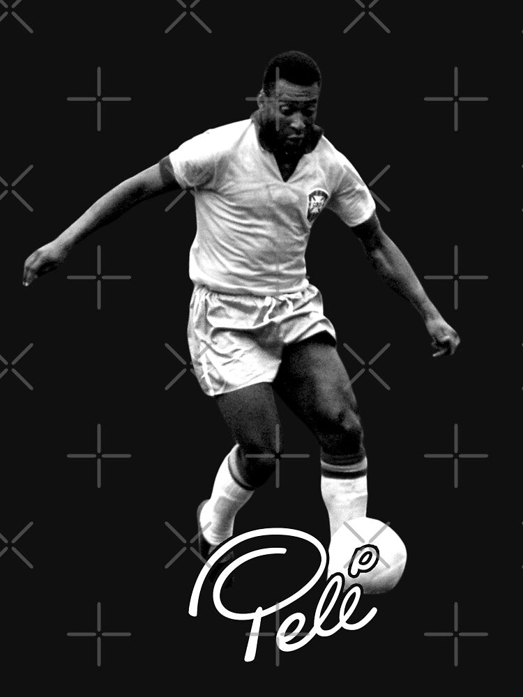 Pele 10 The King Football Player Legend Brazil Brasil - Adult & Kids T-Shirts, Sweatshirts & Hoodies apparel design preview 3