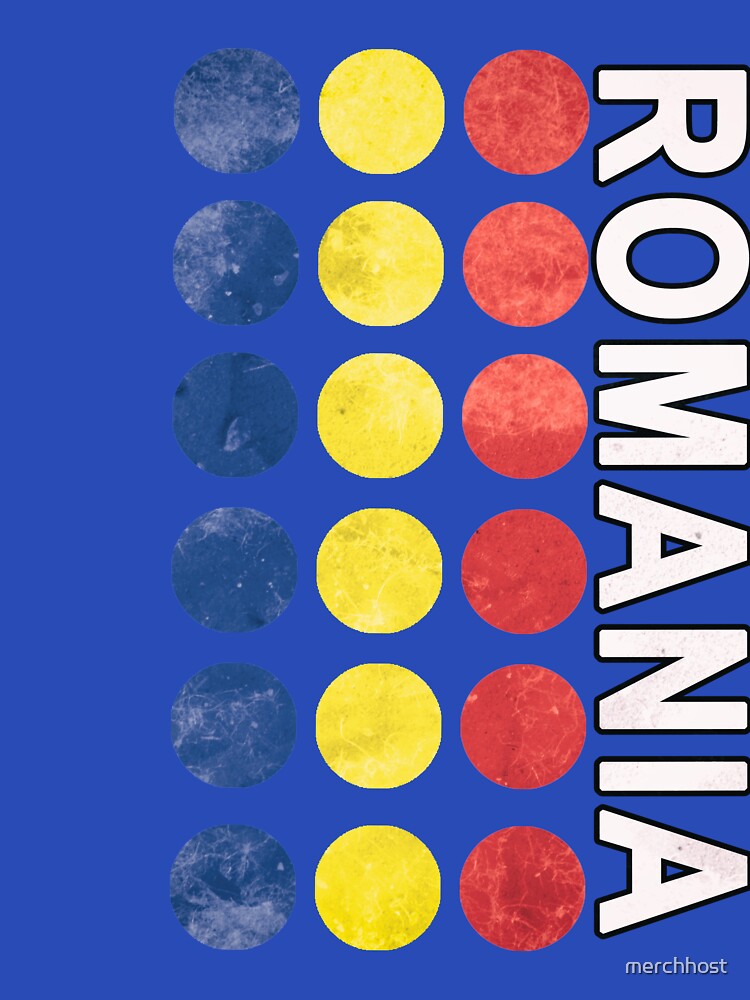 Deluxe Romania Jersey Style Distressed Flag Dots by merchhost sports jersey product view 3