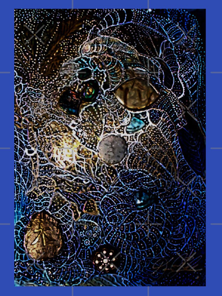 Ocean Treasure Blue by Aquila Light Pictures - Adult & Kids T-Shirts, Sweatshirts & Hoodies apparel design preview 3