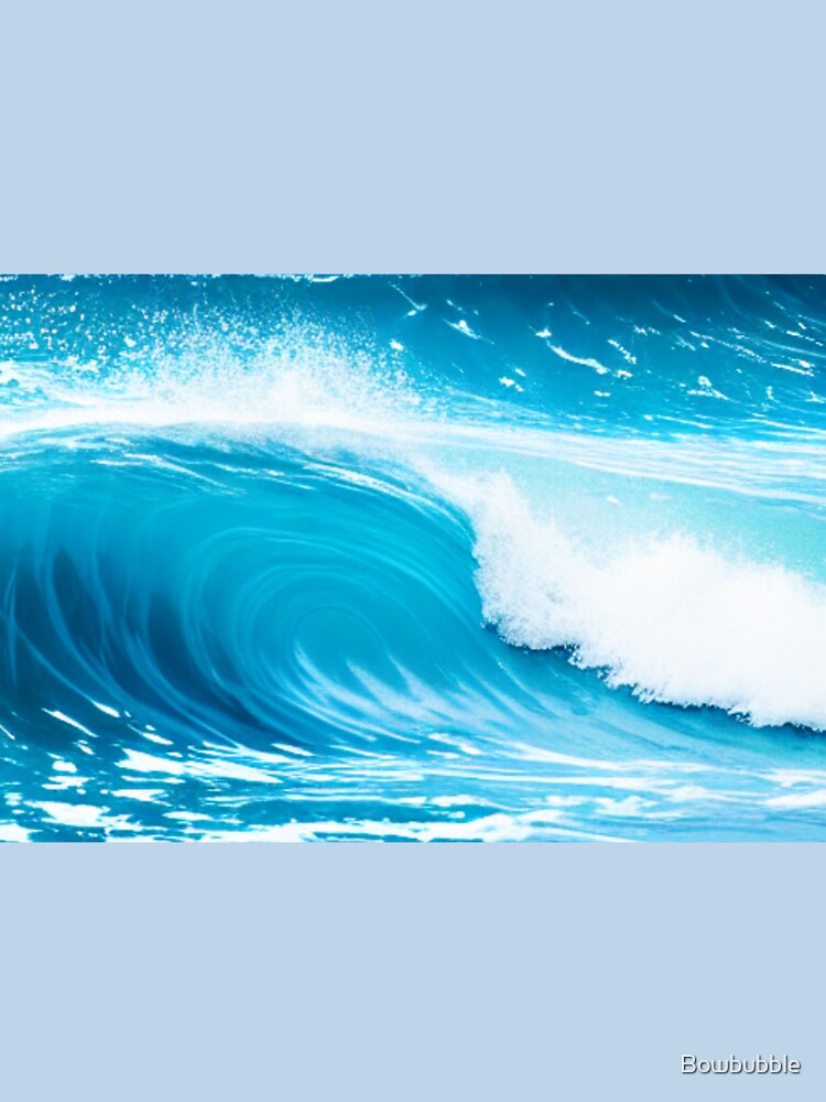 Beautiful Blue Ocean Artwork: A Perfect Addition to - Adult & Kids T-Shirts, Sweatshirts & Hoodies apparel design preview 3